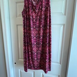 Catherines Vibrant Pink and Purple Dress